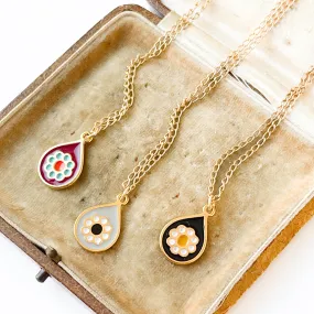 Small Retro Boho Pendant Necklace