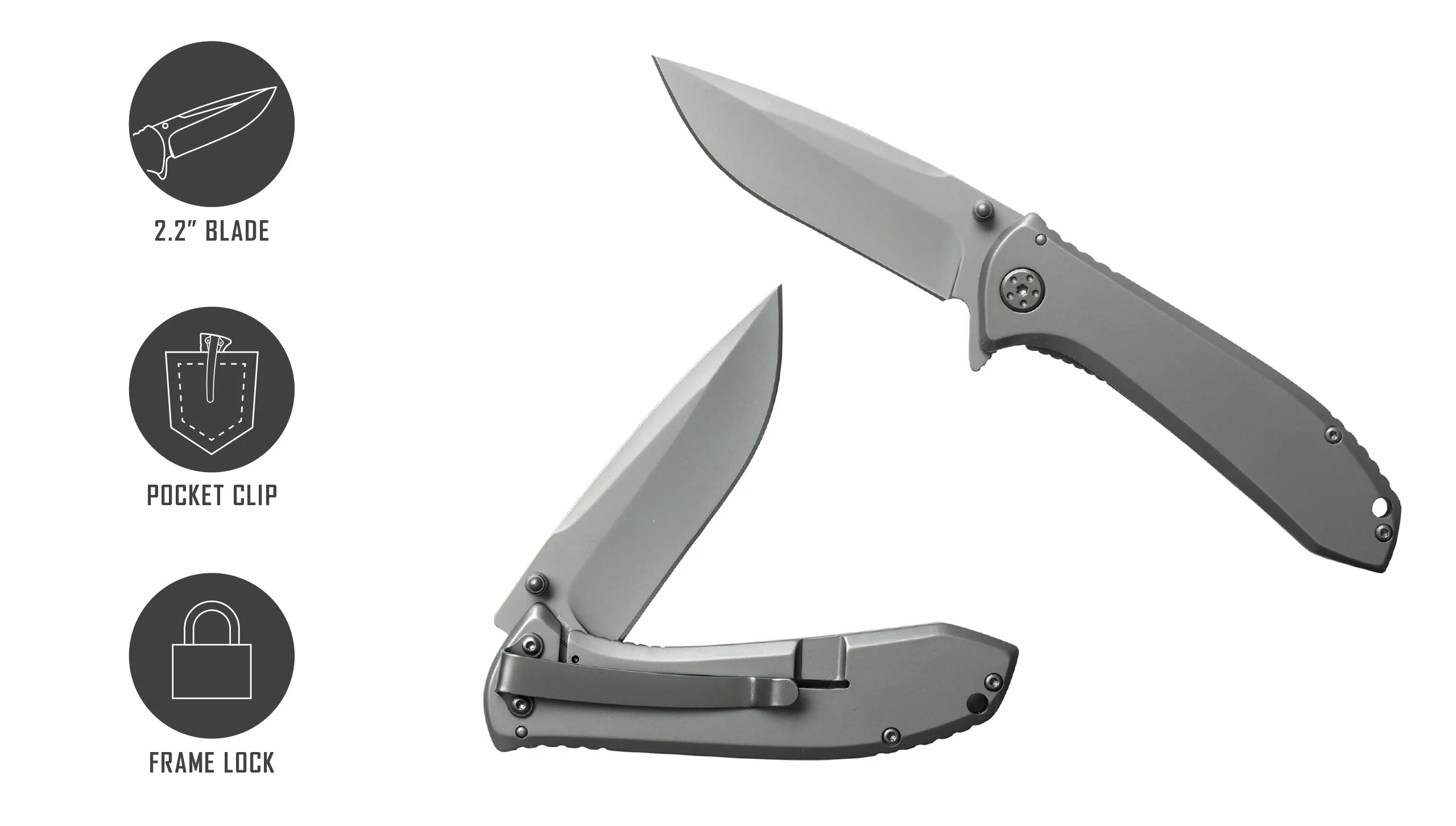 Smith's Titania II Knife 3.5 Blade Titanium