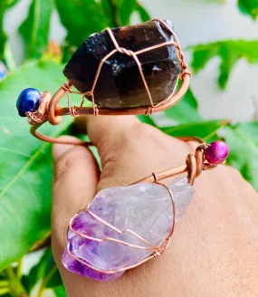 Smoky Amethyst Cuff