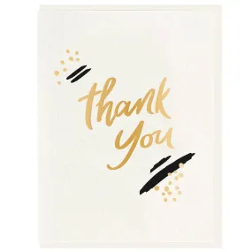 Thank You Paint - Letterpress + Foil Card