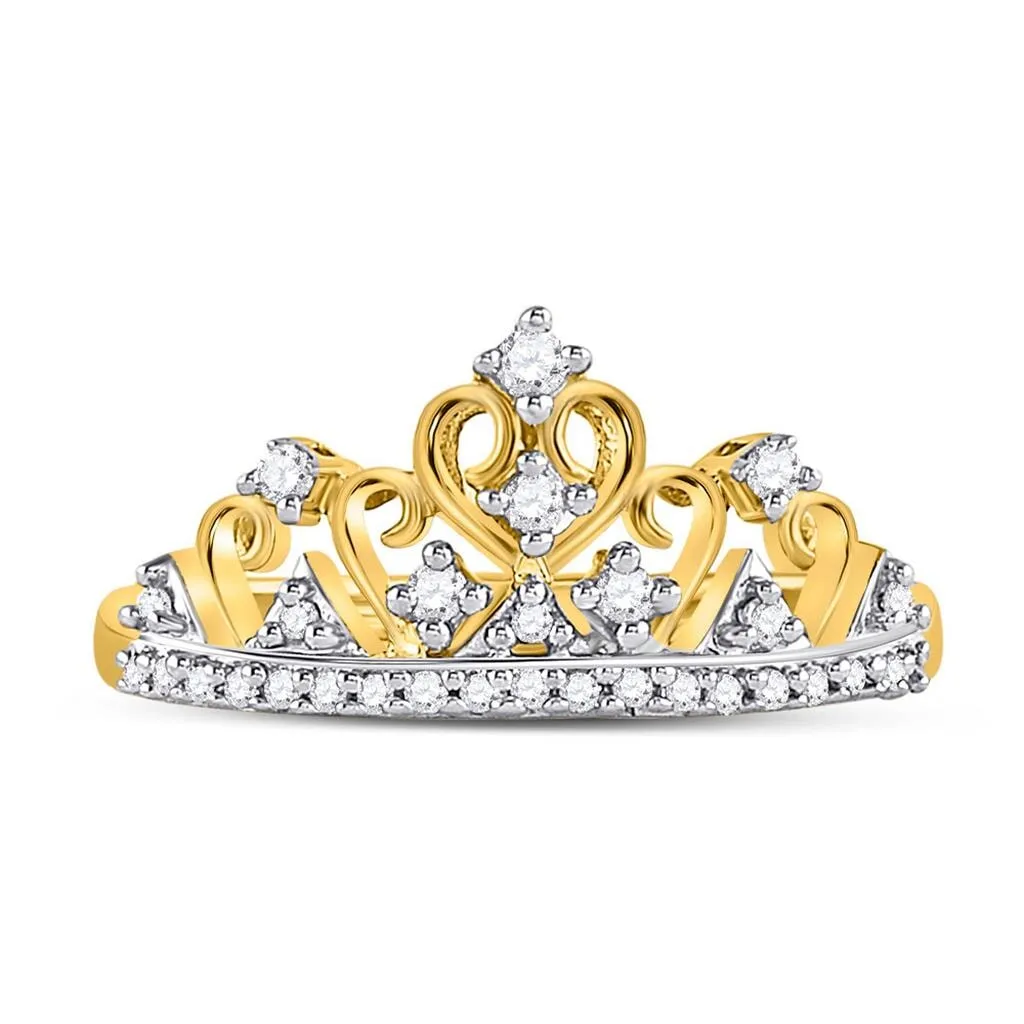 Tiara Cocktail Diamond Ring 10K Gold