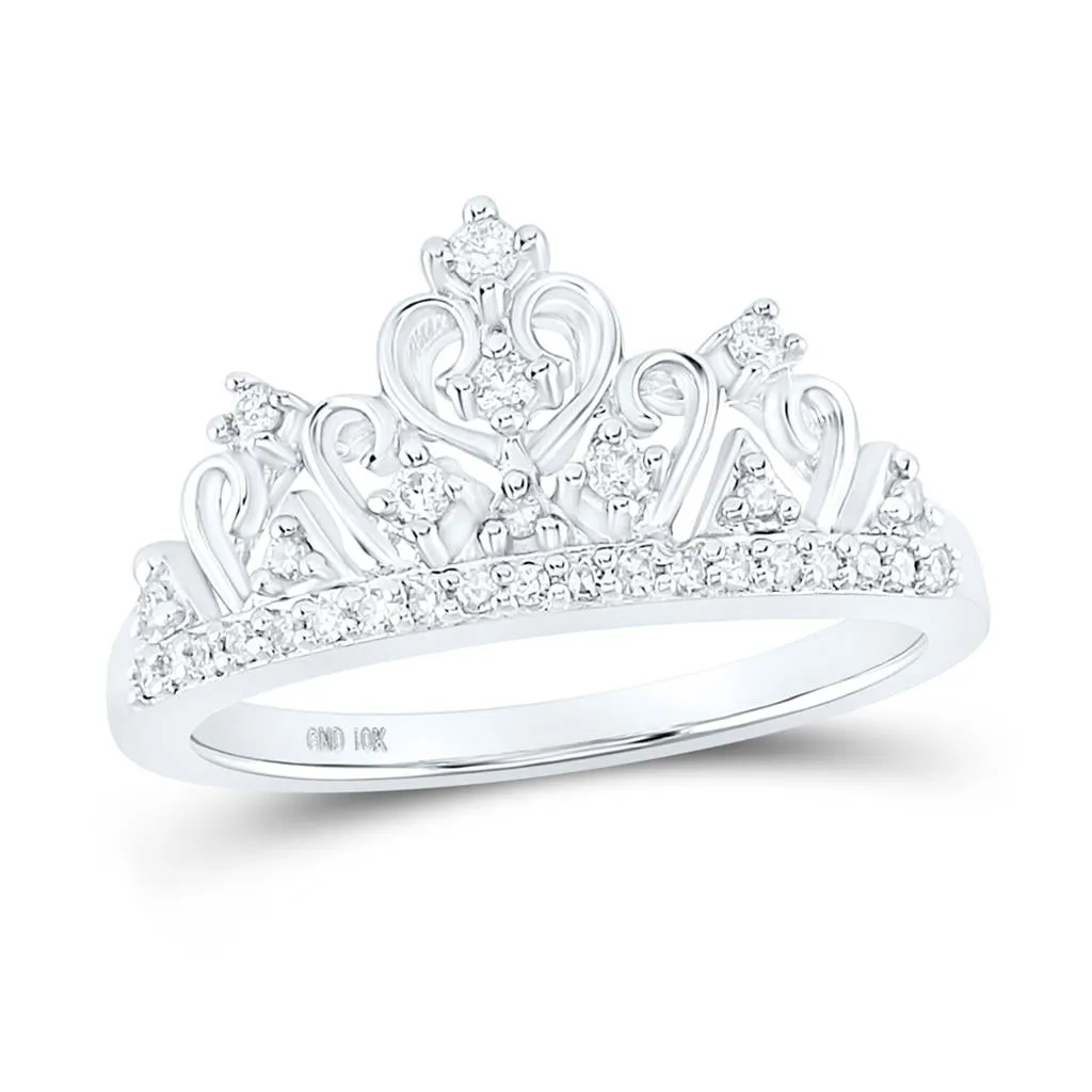 Tiara Cocktail Diamond Ring 10K Gold