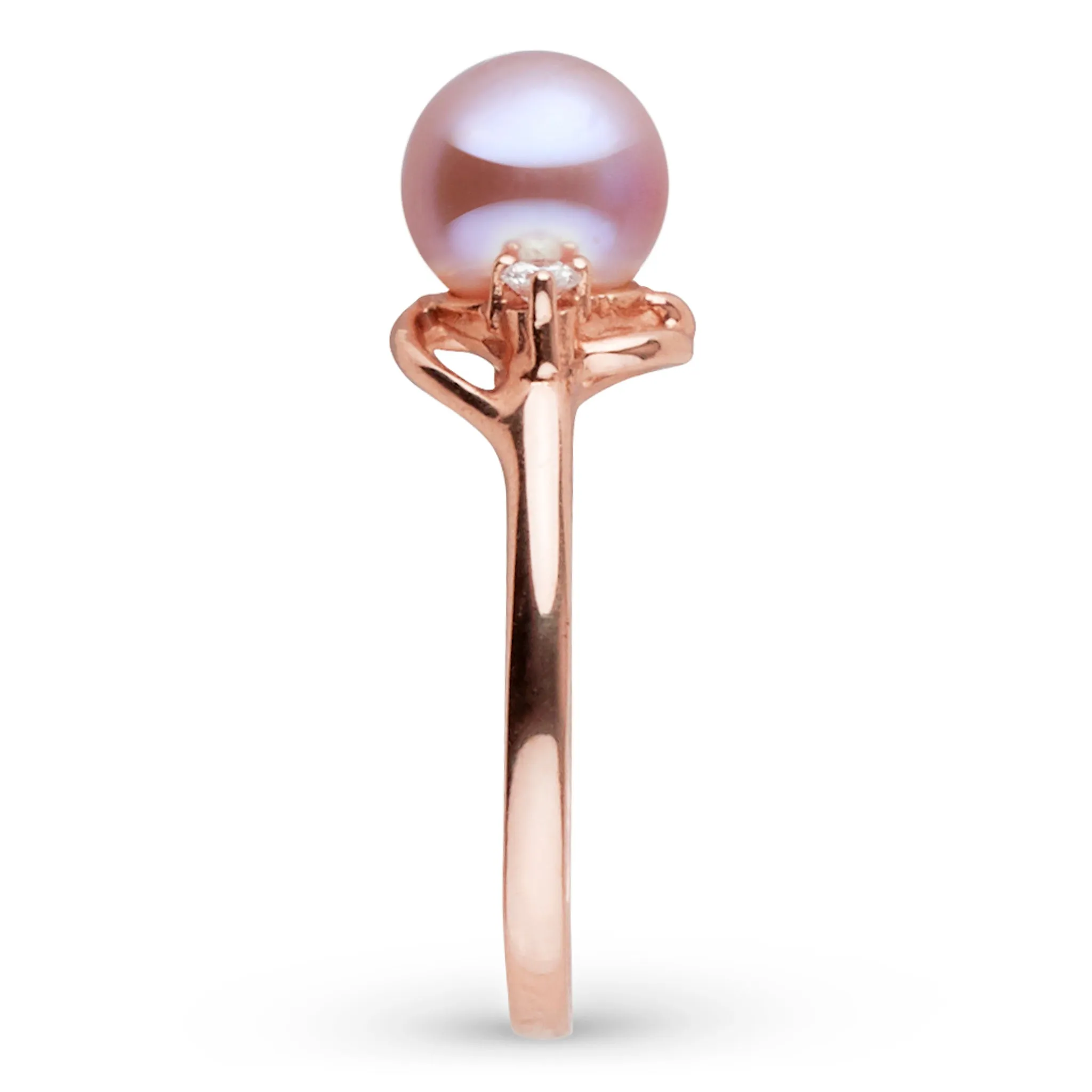 Tiara Collection Lavender Freshadama Pearl and Diamond Ring