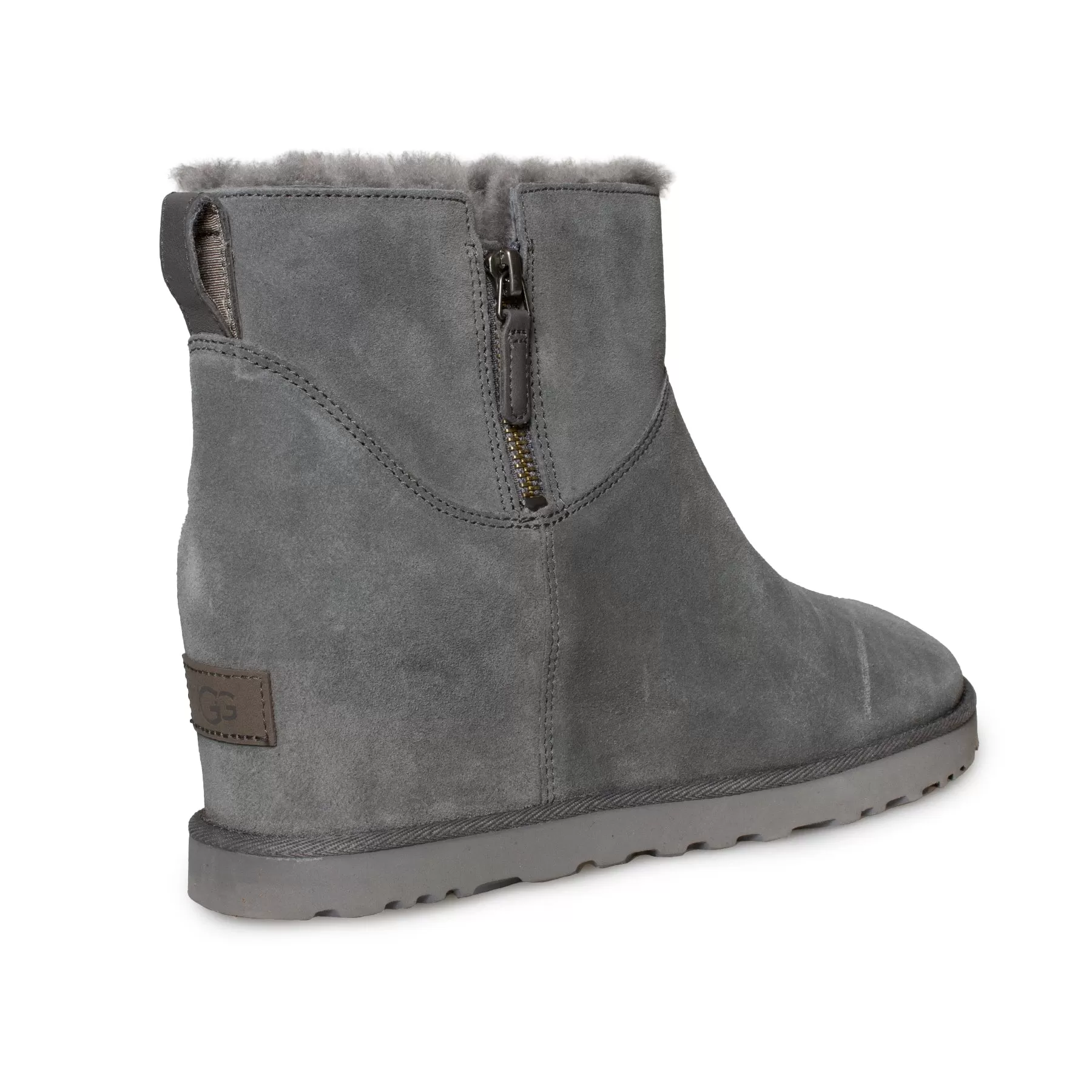 UGG Classic Femme Zip Mini Grey Boots - Women's