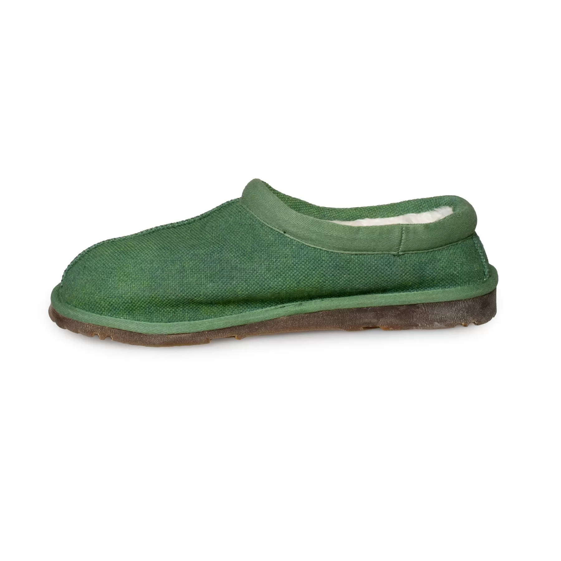 UGG Tasman Natural Canvas Leaf Green Slippers - Men's