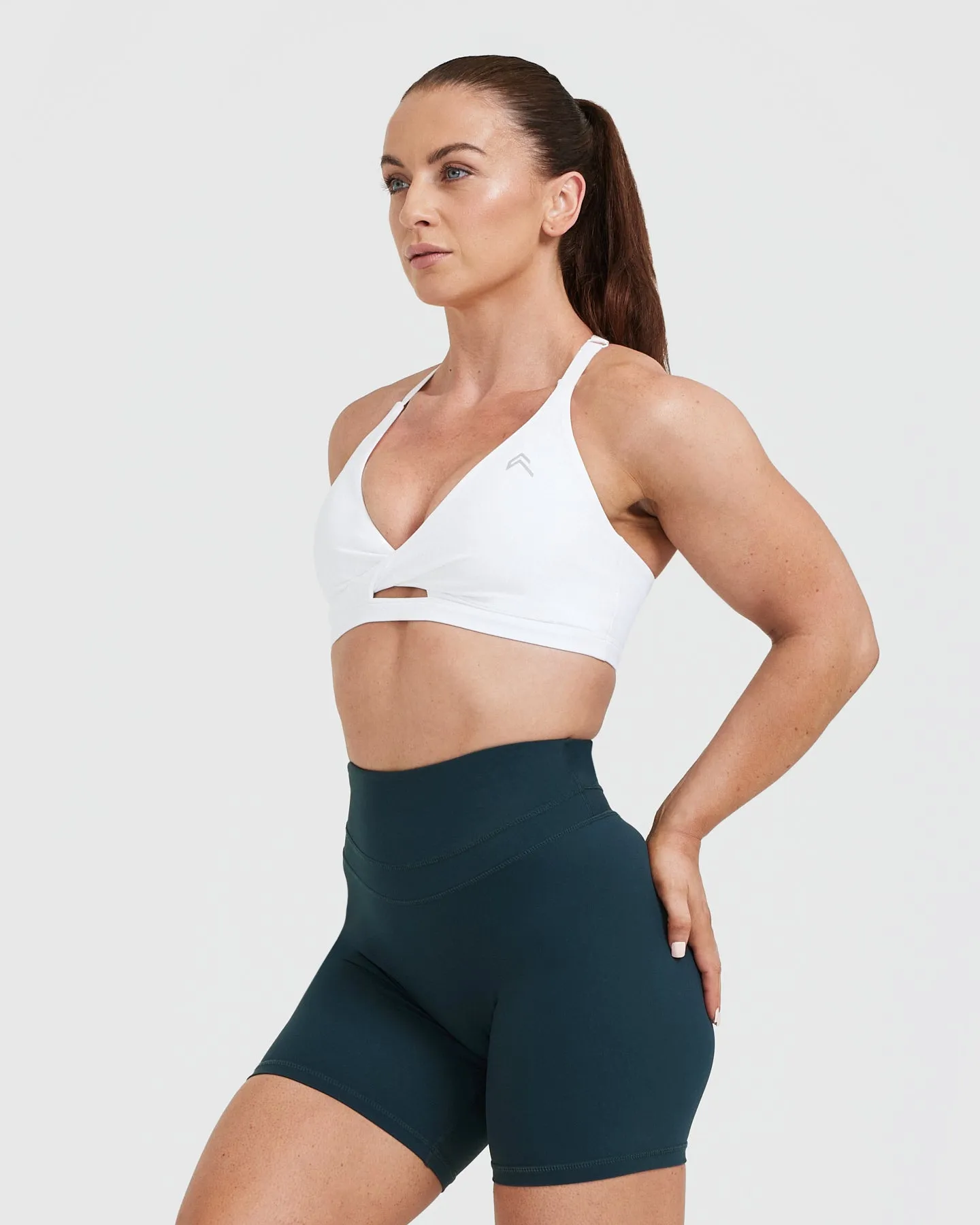 Unified Twist Sports Bra | White