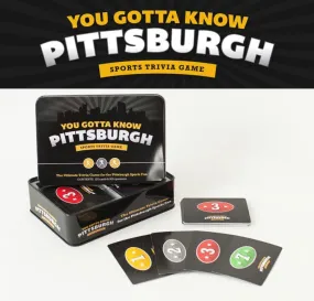 You Gotta Know Pittsburgh Sports Trivia Game